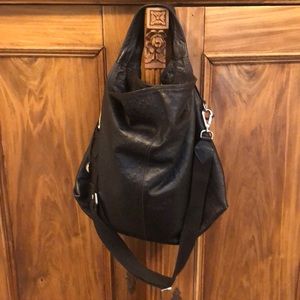 FURLA crossbody or over shoulder large leather bag
